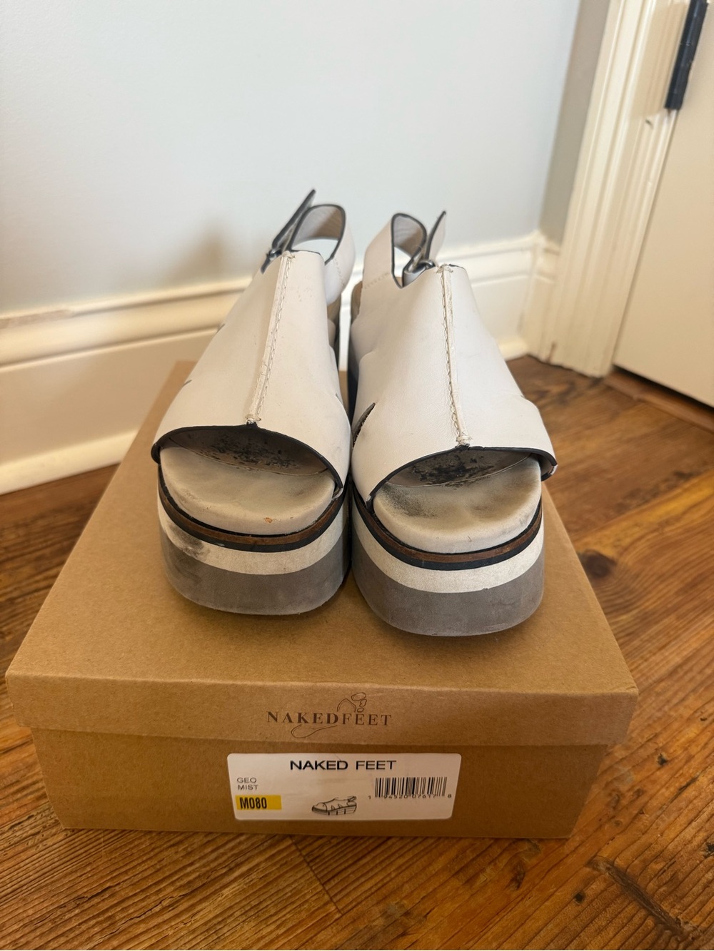 NAKED FEET - FLOW in MIST Heeled Sandals - Picture 2 of 10